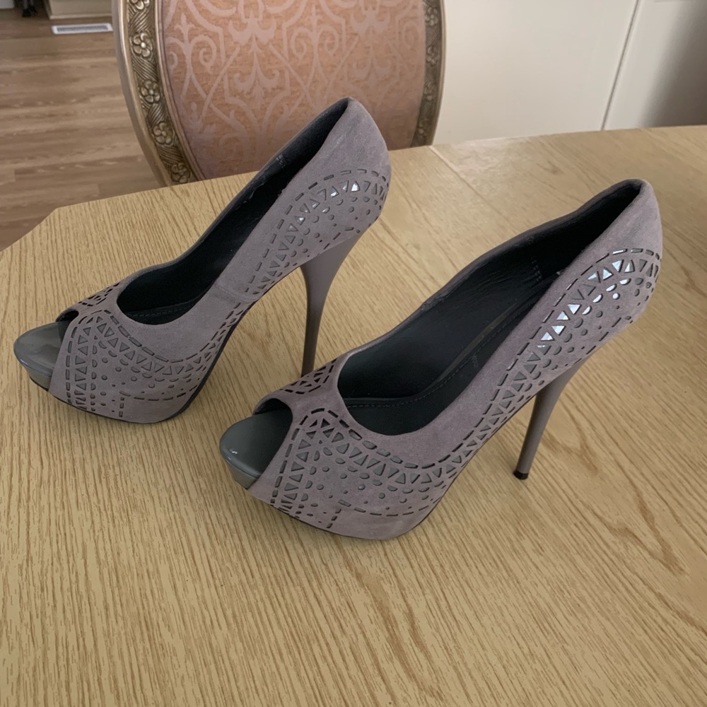 Shiekh gray platform shoes